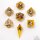 Always Watching Dragons Eye Sharp Edge Resin Dice Set: Orange (7)