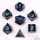 Captured Magic Sharp Edge Resin Dice Set: Mana Path Blue (7)