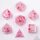 Captured Magic Sharp Edge Resin Dice Set: Sakura Cherry Blossom (7)
