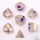 Captured Magic Sharp Edge Resin Dice Set: Cloud Blossom (7)