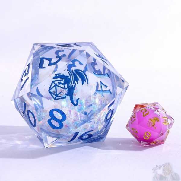 Sharp Edge Liquid Core 55mm Chonk D20 Primal Flux Crystal