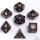 Dragons Hoard Wooden Dice Set: Ebony Wood (7)