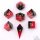 Captured Magic Sharp Edge Resin Dice Set: Magma Dip (7)