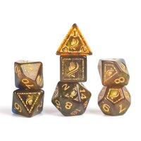 D&D Adventure Dice: Monk Blue/Gold (17)
