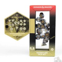 D&D Adventure Dice: Paladin White/Grey (14)