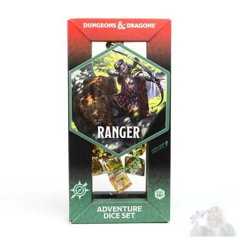 D&D Adventure Dice: Ranger Green/Multi (17)