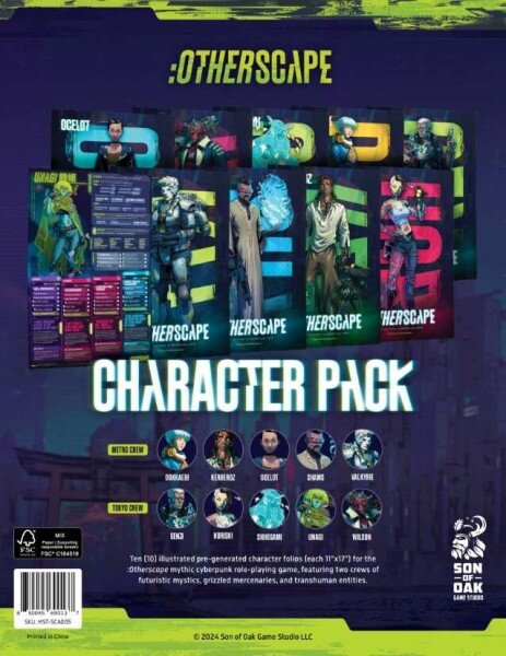 Otherscape RPG: Character Folio Pack #1 (EN)