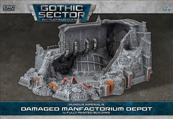 Battlefield in a Box - Mundus Imperialis - Manufactorium Depot Damaged