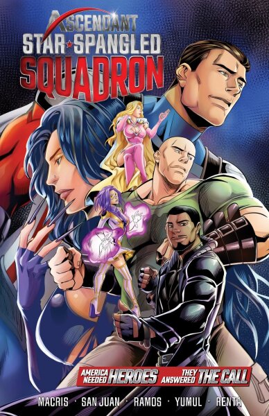 Ascendant Star Spangled Squadron Graphic Novel Manga Cover (EN)