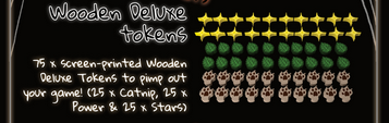Cat Packs: Deluxe Wooden Tokens (75)