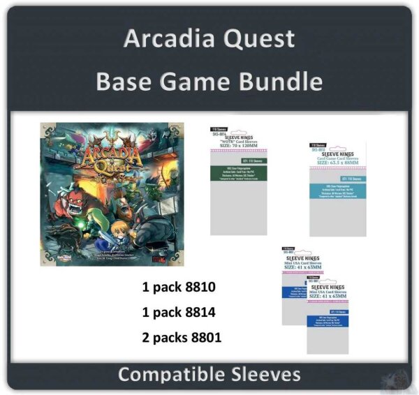 Arcadia Quest Base Game Sleeve Bundle