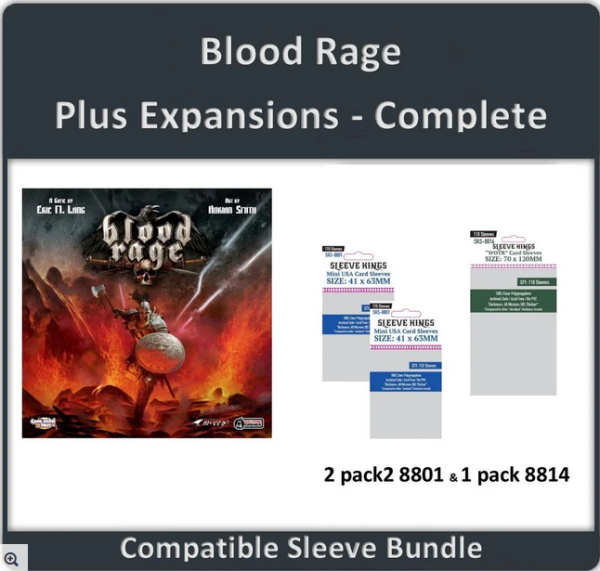 Blood Rage + Expansions Sleeve Bundle