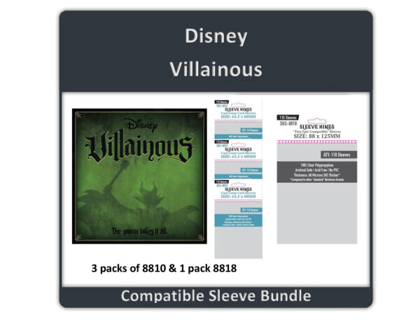 Disney Villainous Sleeve Bundle
