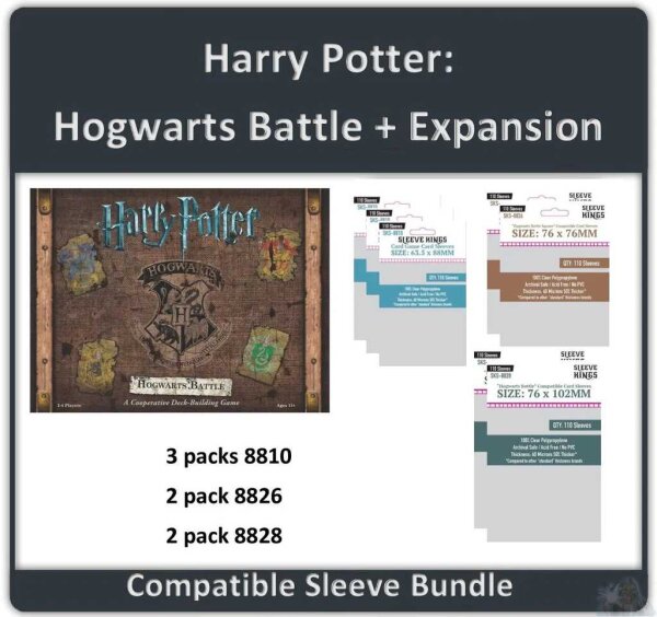 Harry Potter Hogwards Battle & Expansion Sleeve Bundle