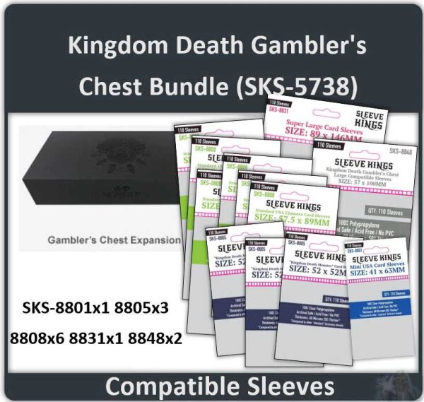 Kingdom Death Gamblers Chest Sleeve Bundle