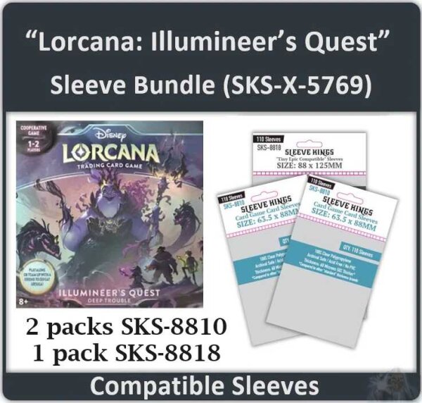 Lorcana Illumineers Quest Sleeve Bundle