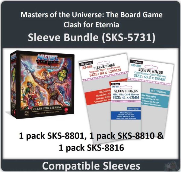 Masters of the Universe Clash for Eternia Sleeve Bundle