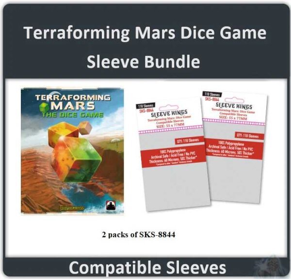 Terraforming Mars Dice Game Sleeve Bundle
