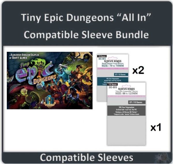 Tiny Epic Dungeons: Deluxe & Dungeon Stories Sleeve Bundle