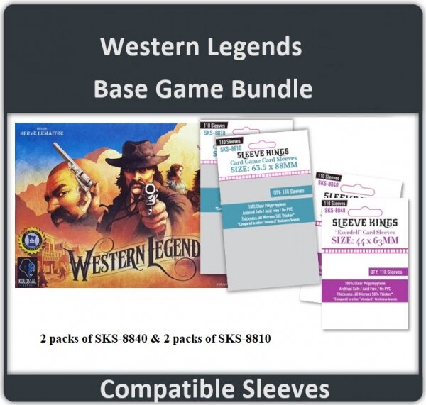 Western Legends Base Game Sleeve Bundle