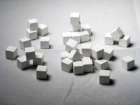 10mm White Wooden Cube Tokens (100 Pack)
