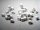 10mm White Wooden Cube Tokens (100 Pack)