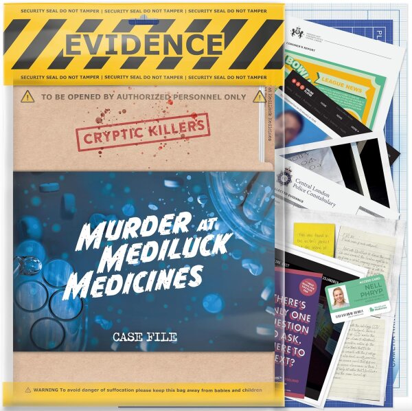 Cryptic Killers: Murder at MediLuck Medicines (EN)
