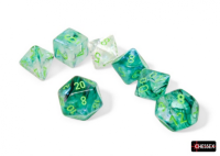 Chessex Borealis Polyhedral Kelp/light green Luminary...