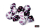 Chessex Gemini Ten d10 Sets - Black-White/pink