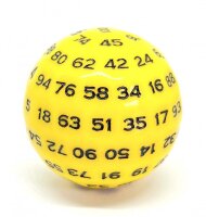 Würfel D100 Yellow/Black