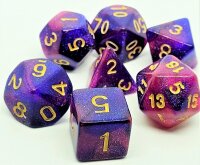 Würfelset Confetti: Galaxy Violet Purple (7)