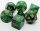 Würfelset Confetti: Green Galaxy (7)