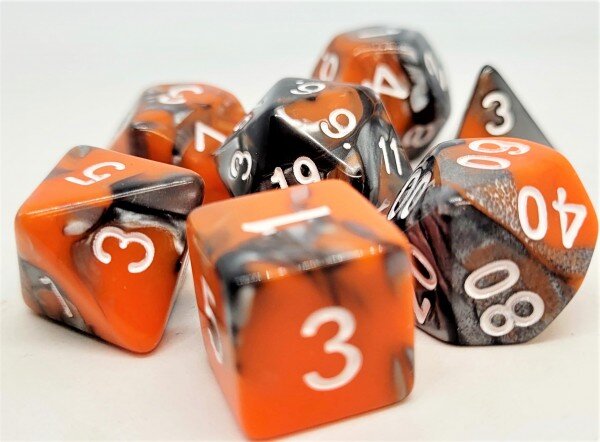 Würfelset Confetti: Racing Orange (7)