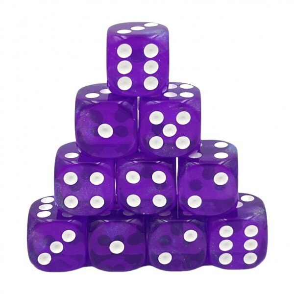 Würfelset D6 Galaxy: Purple Borealis (12)