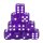 Würfelset D6 Galaxy: Purple Borealis (12)