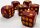 Würfelset D6 Pearl: Red/Gold (12)