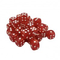 Würfelset D6 Pearl: Red/White (36)
