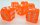 Würfelset D6 Transparent: Orange (12)