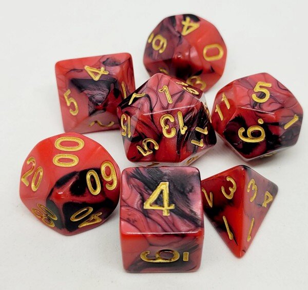 Würfelset Racing: Redberry/Black (7)