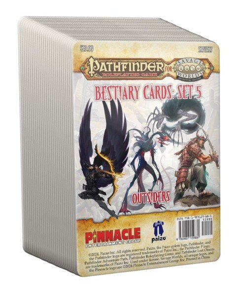Savage Worlds: Pathfinder - Bestiary Cards Pack 5 Outsiders (EN)