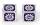 17mm Cogcraft Fidget 2D6 Set Chrononaut Purple and Silver