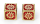 17mm Cogcraft Fidget 2D6 Set Emberforge Red and Gold