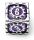 35mm Mythic Size Cogcraft Fidget D6 Chrononaut Purple and Silver