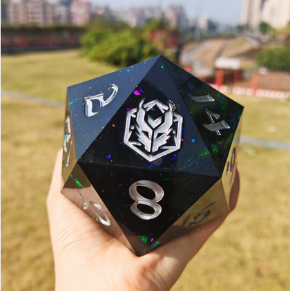 Captured Magic 100mm Chonk D20 Black