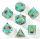 Captured Magic Sharp Edge Resin Dice Set Meadow Magic (7)