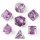 Round Edge Opossum Resin Polyhedral Dice Set (7)