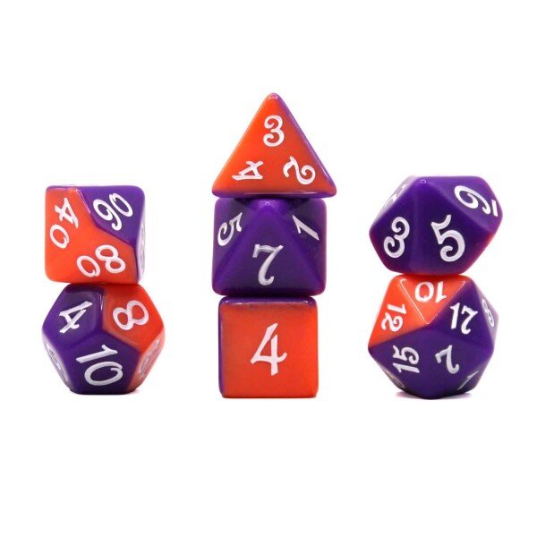 Würfelset Fable: Rapunzel (Orange/ Violet) (7)