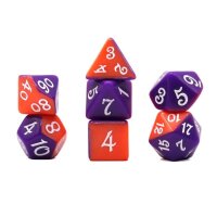 Würfelset Fable: Rapunzel (Orange/ Violet) (7)