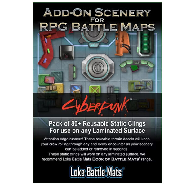 Add On Scenery for RPG Battle Maps Cyberpunk RED