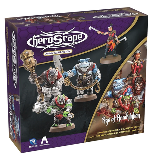 HeroScape: Crimson Widow & Dreadnoughts of Caraway Cavern Army Pack (EN)